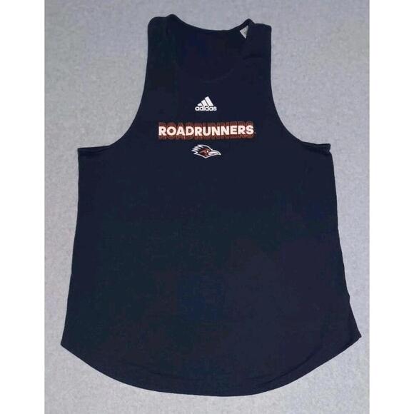 adidas Tops - Adidas Road Runners Razorback Tank Top Womens Size Large Navy Blue Sports...